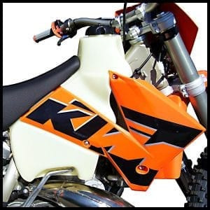 Clarke KTM 2STROKES 200/250/300 Gas Tank (2003-2007)