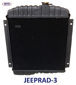 JEEP CJ 1965-1968 17" RADIATOR FOR V6. REPLACES #'S 941073, J-941073