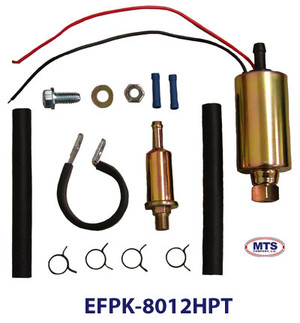 Universal Fuel Pump 12-Volt 30 GPH, 5-9 PSI Max Pressure 3-5 AMP(max)