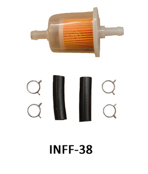 UNIVERSAL In-Line 3/8" CLEAR IN-LINE FUEL FILTER