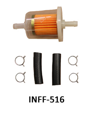UNIVERSAL In-Line 5/16" CLEAR IN-LINE FUEL FILTER