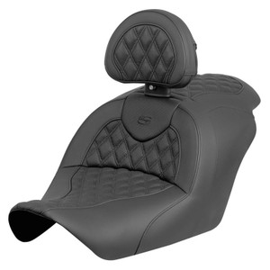 Saddlemen Road Sofa Lattice Stitch Heated Seat - Honda GL1800 Gold Wing F6B (2013-2019) (With Backrest)