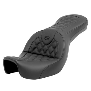 Saddlemen Road Sofa Lattice Stitch Seat - Harley-Davidson FXD/FXDWG/FLD Dyna (2006-2017)