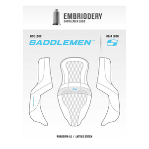 Saddlemen Road Sofa Lattice Stitch Seat - Harley-Davidson Low Rider FXLR/FXLRS/FXLRST/Sport Glide FLSB (2018-2026) (With Backrest)