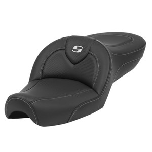 Saddlemen Road Sofa Carbon Fiber Look Seat - Harley-Davidson XL Sportster (1979-2003)
