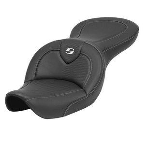 Saddlemen Road Sofa Carbon Fiber Look Seat - Harley-Davidson FXDWG Dyna Wide Glide (1996-2003)