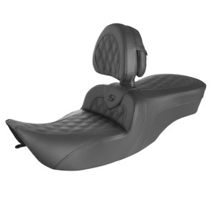Saddlemen Road Sofa Lattice Stitch Seat - Harley-Davidson FLHR/FLHX Touring (1997-2007)