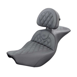 Saddlemen Road Sofa Lattice Stitch Seat - Indian Chief/Chieftain/Roadmaster/Springfield (2014-2026) (With Backrest)