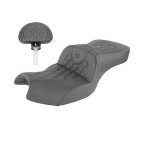 Saddlemen Road Sofa Lattice Stitch Seat - Indian Challenger/Chieftain PowerPlus (2020-2026) (With Backrest)