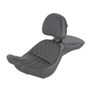 Saddlemen Explorer Lattice Stitch Seat - Harley-Davidson FXST/FXSTB/FXSTS Standard/FLSTF/FLSTFB/FLSTFS Fat Boy (2006-2017)