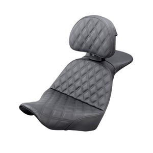 Saddlemen Explorer Lattice Stitch Seat - Harley-Davidson Low Rider FXLR/FXLRS/FXLRST/Sport Glide FLSB (2018-2026) (With Backrest)