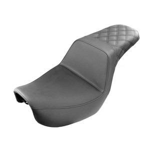 Saddlemen Step-Up Rear Lattice Stitch Seat - Harley-Davidson FXD Dyna (2004-2005)
