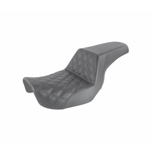 Saddlemen Step-Up Front Lattice Stitch Seat - Harley-Davidson FXD/FXDWG/FLD Dyna (2006-2017)