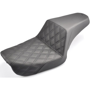 Saddlemen Step-Up Front Lattice Stitch Seat - Harley-Davidson FXD Dyna (2004-2005)