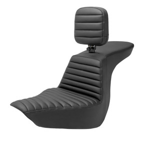 Saddlemen Tour Step-Up Tuck & Roll Seat - Harley-Davidson Low Rider FXLR/FXLRS/FXLRST/Sport Glide FLSB (2018-2026) (With Backrest)
