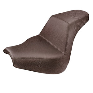 Saddlemen Step-Up Brown Rear Lattice Stitch Seat - Harley-Davidson Breakout FXBR/FXBRS (2018-2022)