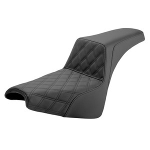 Saddlemen Step-Up Front Lattice Stitch Seat - Harley-Davidson Street Bob FXBB/FXBBS/Standard FXST (2018-2026)