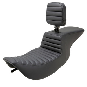 Saddlemen Tour Step-Up Tuck & Roll Seat - Harley-Davidson FLHR/FLHX Touring (1997-2007)