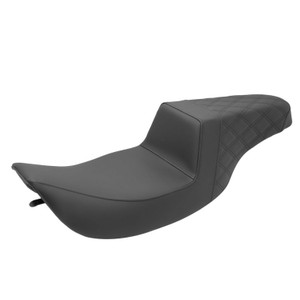 Saddlemen Step-Up Rear Lattice Stitch Seat - Harley-Davidson FLHR/FLHX Touring (1997-2007)