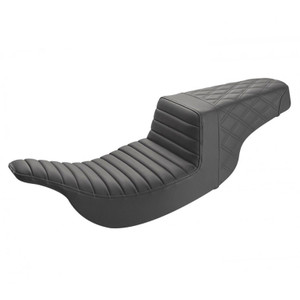 Saddlemen Step-Up Tuck & Roll and Lattice Stitch Seat - Harley-Davidson FLHT/FLTR Touring (1997-2007)