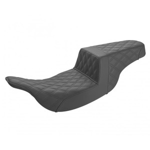 Saddlemen Step-Up Front & Rear Lattice Stitch Seat - Harley-Davidson FLHT/FLTR Touring (1997-2007)
