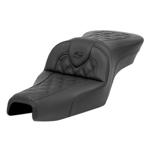 Saddlemen Road Sofa Lattice Stitch Seat - Harley-Davidson XL Sportster 4.5 Gal Tank (2004-2020)