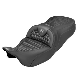 Saddlemen Road Sofa Honeycomb Stitch Colored Stitch Seat - Harley-Davidson FLHR/FLHT/FLHX/FLTR Touring (2008-2025)