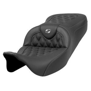 Saddlemen Road Sofa Lattice Stitch Colored Stitch Seat - Harley-Davidson FLHR/FLHT/FLHX/FLTR Touring (2008-2025)