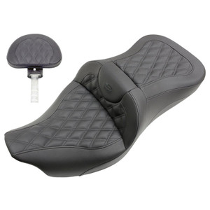 Saddlemen Road Sofa Lattice Stitch Extended Reach Seat - Harley-Davidson FLHR/FLHT/FLHX/FLTR Touring (2008-2025)