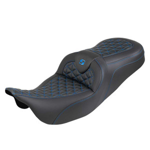 Saddlemen Road Sofa Tri-Gripper Colored Stitch Seat - Harley-Davidson FLHR/FLHT/FLHX/FLTR Touring (2008-2025)