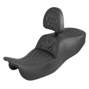 Saddlemen Road Sofa Lattice Stitch Carbon Fiber Look Seat - Harley-Davidson Freewheeler/Road Glide 3 (2015-2025)