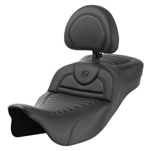 Saddlemen Road Sofa Tuck & Roll Extended Reach Seat - Harley-Davidson FLHR/FLHT/FLHX/FLTR Touring (2008-2025)
