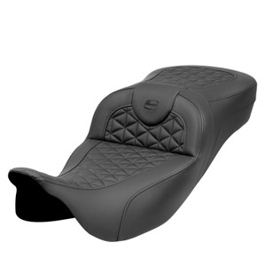 Saddlemen Road Sofa Tri-Gripper Extended Reach Seat - Harley-Davidson FLHR/FLHT/FLHX/FLTR Touring (2008-2025)