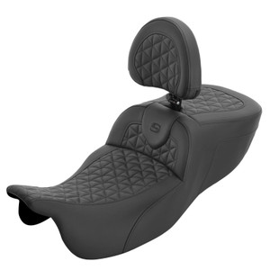 Saddlemen Road Sofa Tri-Gripper Extended Reach Seat - Harley-Davidson Freewheeler/Road Glide 3 (2015-2025)