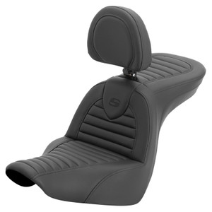 Saddlemen Road Sofa Tuck & Roll Seat - Harley-Davidson Low Rider FXLR/FXLRS/FXLRST/Sport Glide FLSB (2018-2026)