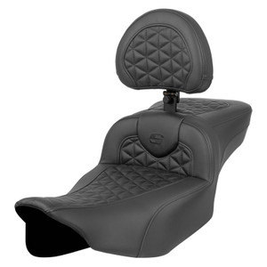 Saddlemen Road Sofa Tri-Gripper Extended Reach Seat - Harley-Davidson Road Glide/Street Glide/CVO Road Glide/CVO Street Glide (2023-2026)