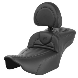 Saddlemen Road Sofa Tuck & Roll Extended Reach Seat - Harley-Davidson Road Glide/Street Glide/CVO Road Glide/CVO Street Glide (2023-2026)