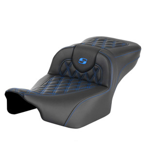 Saddlemen Road Sofa Lattice Stitch Extended Reach Colored Stitch Seat - Harley-Davidson Road Glide/Street Glide/CVO Road Glide/CVO Street Glide (2023-2026)
