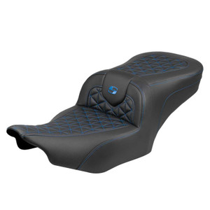 Saddlemen Road Sofa Tri-Gripper Colored Stitch Seat - Harley-Davidson Road Glide/Street Glide/CVO Road Glide/CVO Street Glide (2023-2026)