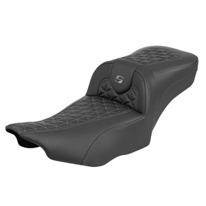 Saddlemen Road Sofa Tri-Gripper Extended Reach Colored Stitch Seat - Harley-Davidson Road Glide/Street Glide/CVO Road Glide/CVO Street Glide (2023-2026)
