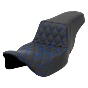 Saddlemen Step-Up Front Lattice Stitch Colored Stitch Seat - Harley-Davidson FLHR/FLHT/FLHX/FLTR Touring (2008-2024)