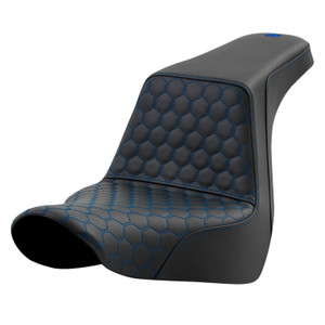 Saddlemen Step-Up Honeycomb Stitch Colored Stitch Seat - Harley-Davidson Low Rider FXLR/FXLRS/FXLRST/Sport Glide FLSB (2018-2026)