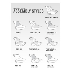 Saddlemen Step-Up Front & Rear Lattice Stitch Seat - Indian Chief/Chieftain/Roadmaster/Springfield (2014-2026)