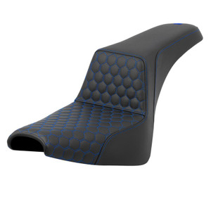 Saddlemen Step-Up Honeycomb Stitch Colored Stitch Seat - Harley-Davidson Street Bob FXBB/FXBBS/Standard FXST (2018-2026)