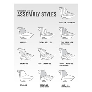 Saddlemen Step-Up Brown Rear Lattice Stitch Seat - Indian Chief/Chieftain/Roadmaster/Springfield (2014-2026)