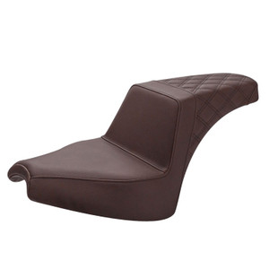 Saddlemen Step-Up Brown Rear Lattice Stitch Seat - Indian Chief/Super Chief/Sport Chief (2022-2026)