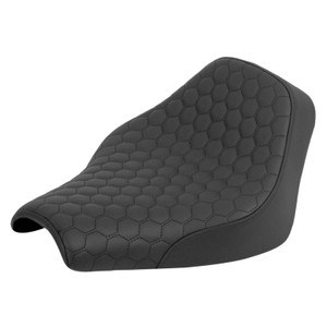 Saddlemen Renegade Honeycomb Stitch Solo Seat - Harley-Davidson Street Bob FXBB/FXBBS/Standard FXST (2018-2026)