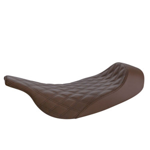 Saddlemen Renegade Brown Lattice Stitch Solo Seat - Harley-Davidson FLHT/FLTR Touring (1997-2007)