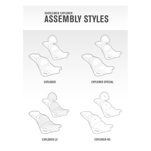 Saddlemen Explorer RS Seat with Driver's Backrest - Honda VTX1300 R/S/T (2003-2009)