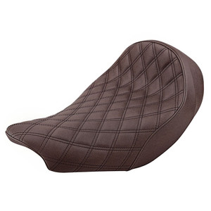 Saddlemen Renegade Brown Lattice Stitch Solo Seat - Indian Chief/Chieftain/Roadmaster/Springfield (2014-2026)